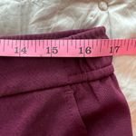 White House | Black Market Burgundy Ankle Cropped Pants, pull on slim size 12 EUC Photo 3