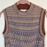 ✨ Base Mark Women’s Brown Purple Knit Tank Top Small Japan Brown Photo 1