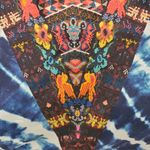 Eidon  Adelina Navy Print Tie Dye Bikini Top Boho Strappy Versatile New Photo 9