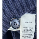 Alex Mill Wallace Sweater Jacket Navy Blue Cotton Zip Front Pocket Womens Small Photo 9