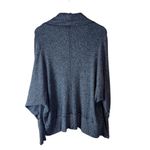 Maeve Anthropologie Cardigan Sweater Ingrid Cocoon Grey Black Ribbed Knit Medium Photo 11