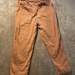 A New Day  Pants Womens 12 Stretch Rust Orange Cargo High Rise Tapered Ankle Photo 2