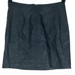 Free People Modern Femme Skirt Womens 4 Black Faux Leather Mini Y2K Moto Biker Photo 1