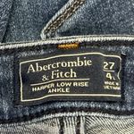 Abercrombie & Fitch Harper Blue Low Rise Distressed Skinny Ankle Denim Jeans 27 Photo 3