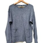 Made in Italy Gray Crewneck Long Sleeve Sweater Medium Size L Photo 0