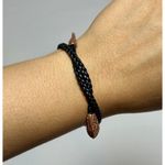 Roberto Cavalli  RARE Serpent Snake Braided leather wrap tie bracelet vintage Photo 0