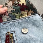 None Stylish Blue and Burgundy Crossbody Bag Photo 2