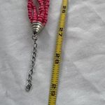 Vintage Estate Pink Wood Bead Seed Statement Necklace Pink Round Light Weight Photo 9