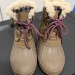 Khombu  Size 6 Tan and Brown Winter Duck Boots with Fur Trim Photo 3