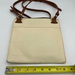 Dooney & Bourke Women's Triple Zip White Leather Crossbody Bag Photo 4