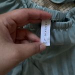 Danskin sage green matching satin tank & shorts stripe pajama set large Photo 3