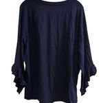 Flying Colors Virginia Cavaliers Women's Ruffle Sleeve Top Blue XL Photo 10