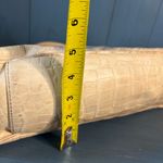 Plinio Visona  Cream Genuine Leather Handbag Purse Alligator Made Italy Photo 8