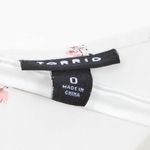 Torrid Womens Abbey Bicycle Georgette Button Back Blouse Size 0 Large White Photo 2