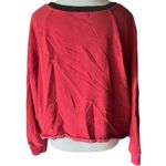 47 Brand Kansas City Chiefs Cropped Sweatshirt Red Black Sporty Womens L Photo 3