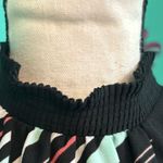 Elle  brand Multicolor Stripe Sleeveless with Pleats High Neck Blouse Photo 1