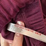 Anthropologie Anthro Daily Practice plum Velour track Y2K Hoodie Pullover Sweatshirt M Photo 11