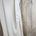 A New Day 1X Off White Sleeveless Maxi Dress with Ruched Sides & 17” Side Slit Photo 7
