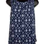 Jessica Simpson Top Blouse Women's Size Medium Blue Sleeveless Pullover Casual Photo 0