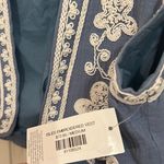 Fray Boutique Embroidered Vest Blue Size M Photo 2