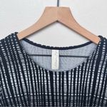 Evereve Allison Joy Black and White Printed Dress 3/4 Length Sleeves Size Small Photo 4