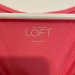 Loft ANN TAYLOR Bright Pink 3D Flower Applique Floral Trim Sleeveless Blouse Top Photo 1