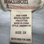 Madison & Berkeley  crisp white ( hard to capture in pics) top! New! Photo 7