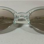 Clear Translucent Round Browline Clubmaster Ombré Tinted Sunglasses Glasses 👓 Gray Photo 2