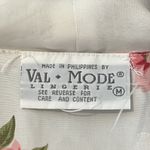 VAL MODE lingerie dainty top medium floral polka dot buttonup embroidered collar Pink Photo 1