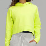 Lululemon Loungeful Cropped Hoodie Electric Lemon Photo 0