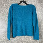 Alyssa Brooks Women's Vintage Bright Blue Boucle Sweater Photo 4