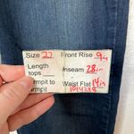 Paige  Verdugo Womens Dark Wash Ankle Skinny Jeans Size 27 Raw Hem Stretch Photo 12