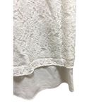 Karl Lagerfeld Lace Overlay Sleeveless Blouse White Size XL Romantic Beach Boho Photo 9