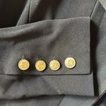 White Fox Boutique Black Blazer with Gold Buttons Photo 2