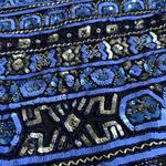 Vintage Papell Heavily Beaded Blue Jacket Geometric Sequin Formal Jacket Size 8 Photo 10