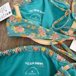 PacSun  Teal Floral Bikini Set Photo 3