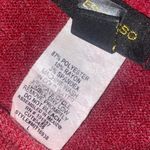 Espresso Red Scoop Neck Sweater with 3/4 Ruched Sleeves Photo 4