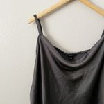 Torrid  | Satin Cowl Neck Cami Silver Gray Gunmetal Spaghetti Strap | Size 1, 1X Photo 3