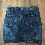 American Eagle  Outfitters Dark Blue Denim Mini Skirt Stretch Size 12 Photo 2