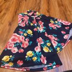 Zakkle Women's Pink Yellow Navy Blue Floral Flowy Mini Skirt Size Medium Photo 1