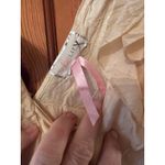 Lipsy London Dress Size 14 Brown Beige Dip Dye V Neck Frill Party 1005 SILK Photo 9