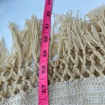 Lilly Pulitzer Tatum Long Fringe Hem Cardigan metallic gold sz L Photo 5