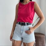 Current/Elliott NWT Current Elliott linen cotton tied up muscle tank top Photo 2