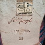 Free People Butterfly Effect Slip On Mules Red Blue Metallic Fur Lined Size 38 Photo 6