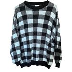Main Strip  Black and White Checkered Sweater Unisex size Medium Photo 5