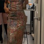 American Threads Sequin Maxi Skirt And Top Set Photo 4