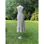 dRA Los Angeles Beau Striped Maxi Dress Size Small NWT Has Pockets! $140 Retail White Photo 2