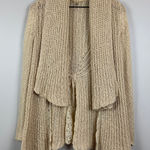 Knitted‎ & Knotted Sirretta Cardigan Women's XS Beige Anthro Open Photo 0