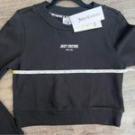 Juicy Couture New Cropped Sweatshirt Size Medium Women’s Black Photo 4