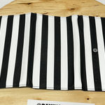 Kut From The Kloth Slim Black/White Striped Tri-Fold Leather Wallet Photo 0